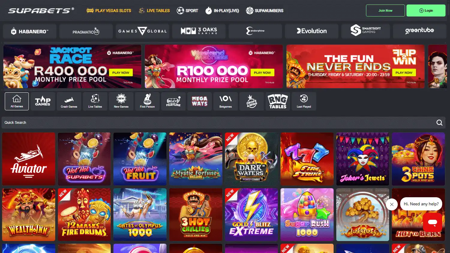 SUPABETS Casino screenshot 2