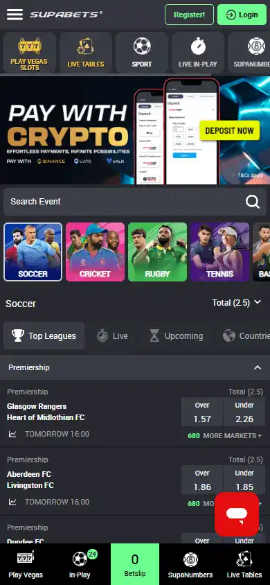 SUPABETS Casino screenshot 4