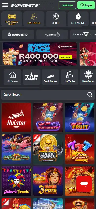 SUPABETS Casino screenshot 5