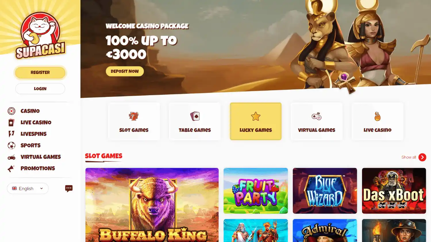 SupaCasi Casino screenshot 1