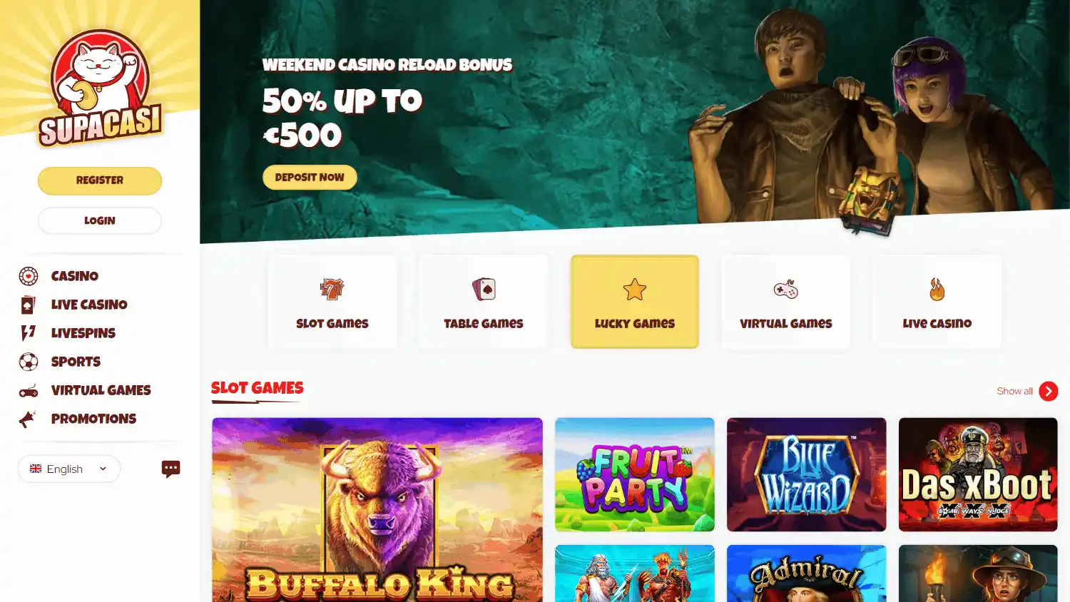 SupaCasi Casino screenshot 2