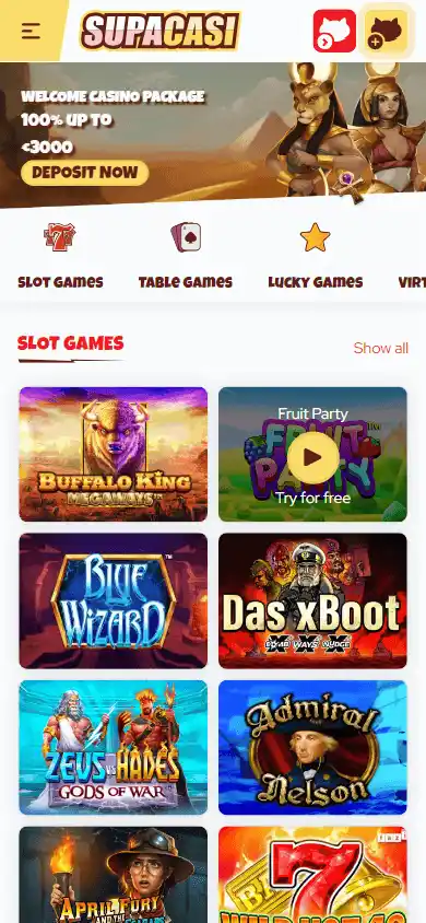 SupaCasi Casino screenshot 3