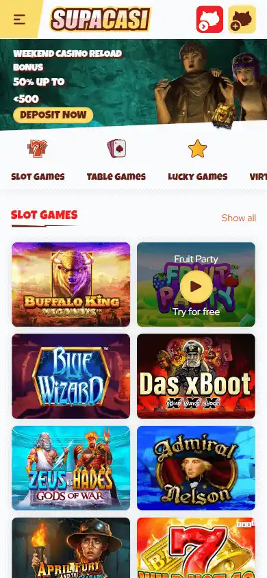 SupaCasi Casino screenshot 4