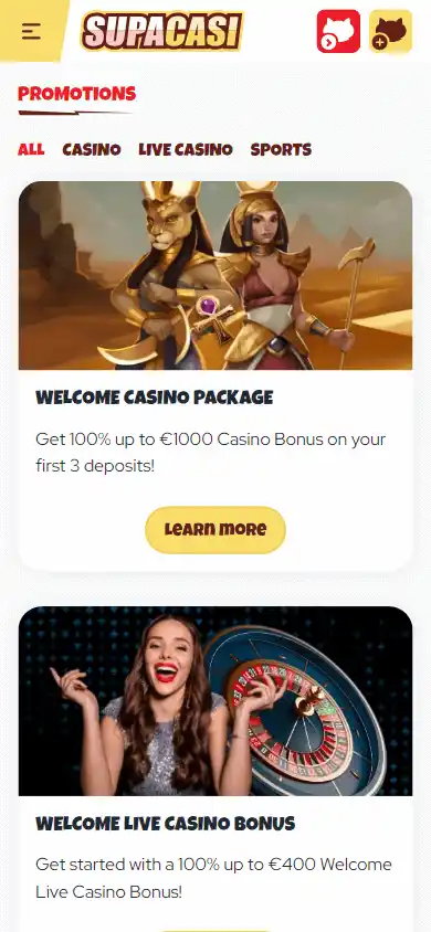 SupaCasi Casino screenshot 5