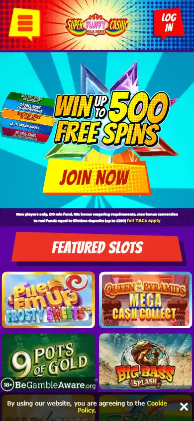 Super Mega Fluffy Rainbow Vegas Jackpot Casino screenshot 4