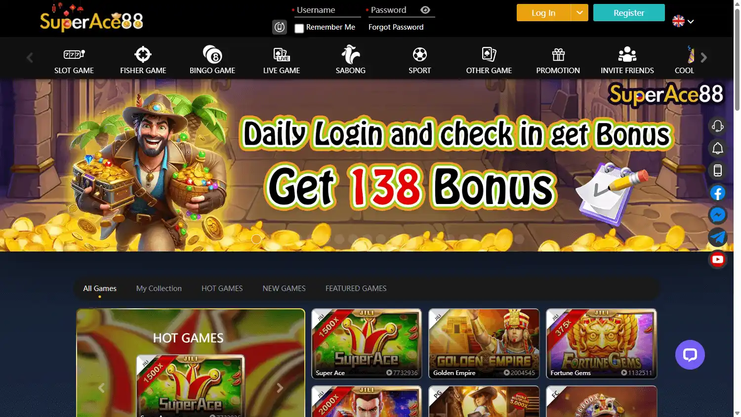 SuperAce88 Casino screenshot 1