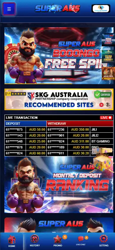 SuperAUS Casino screenshot 3