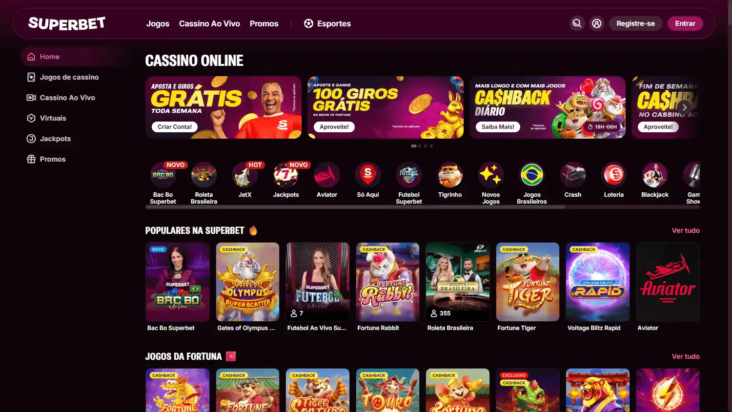Superbet Casino screenshot 2