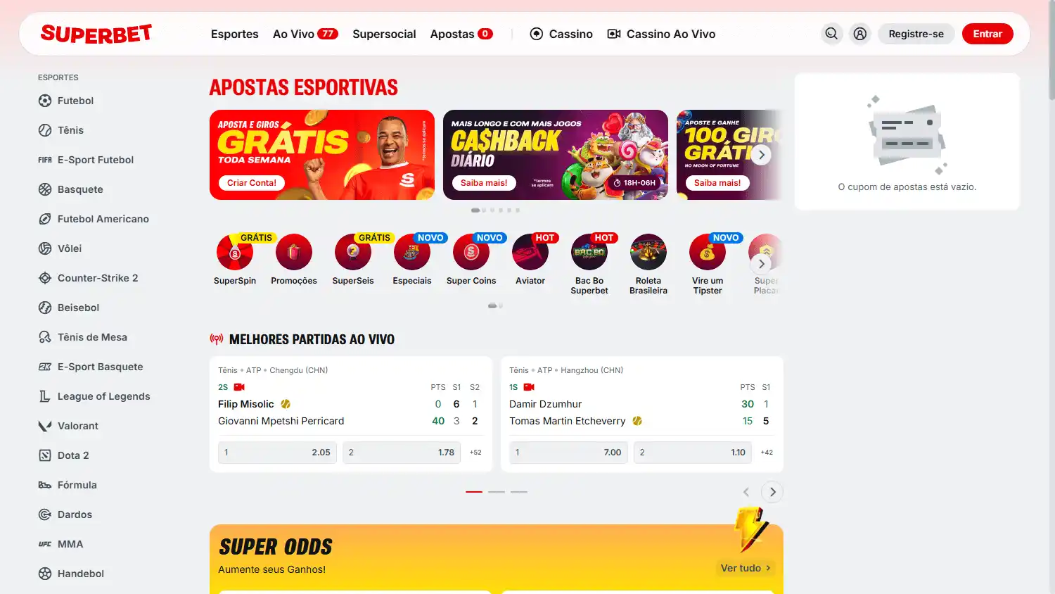 Superbet Casino RS screenshot 2