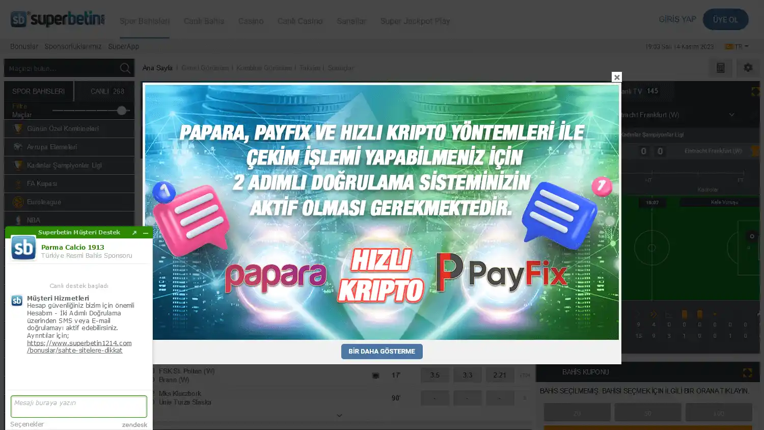 Superbetin Casino screenshot 1