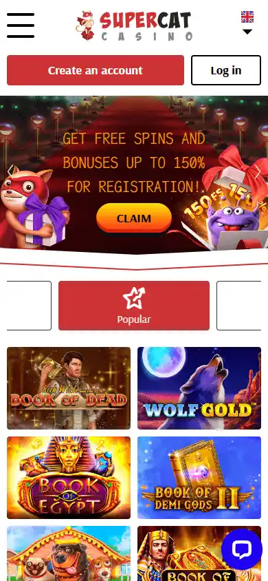 SuperCat Casino screenshot 4