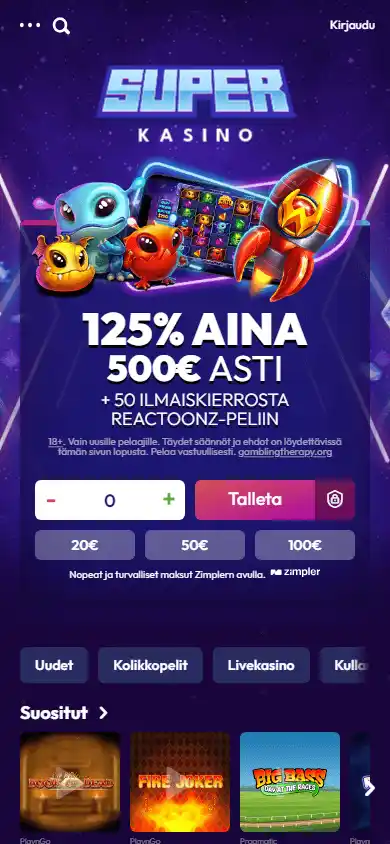 Superkasino Casino screenshot 4