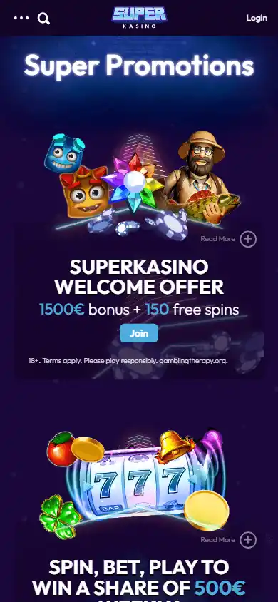 Superkasino Casino screenshot 6
