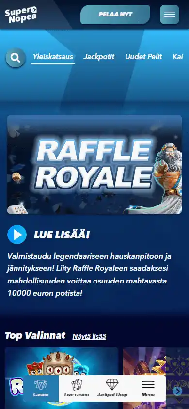 SuperNopea Casino screenshot 5
