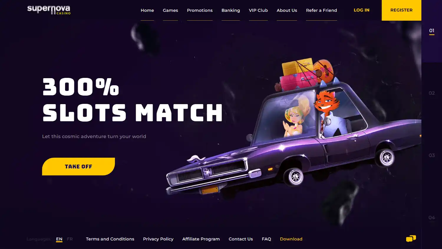 Supernova Casino screenshot 1
