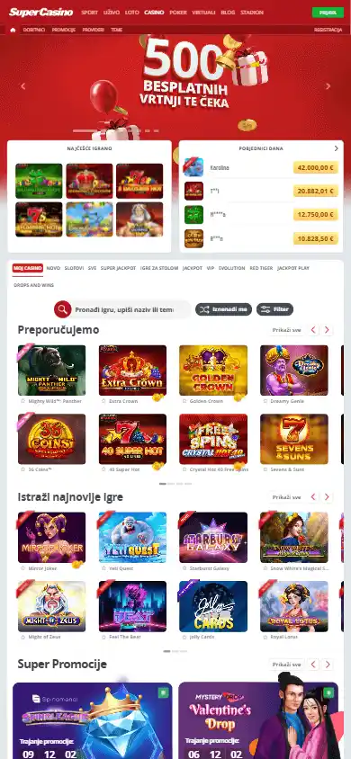 SuperSport Casino screenshot 4