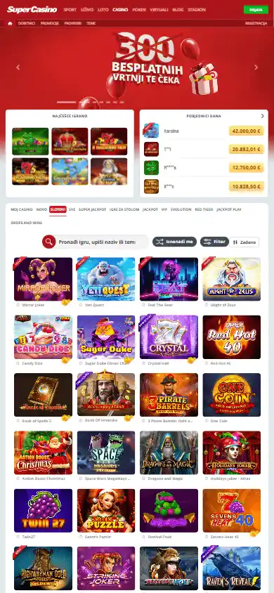 SuperSport Casino screenshot 5