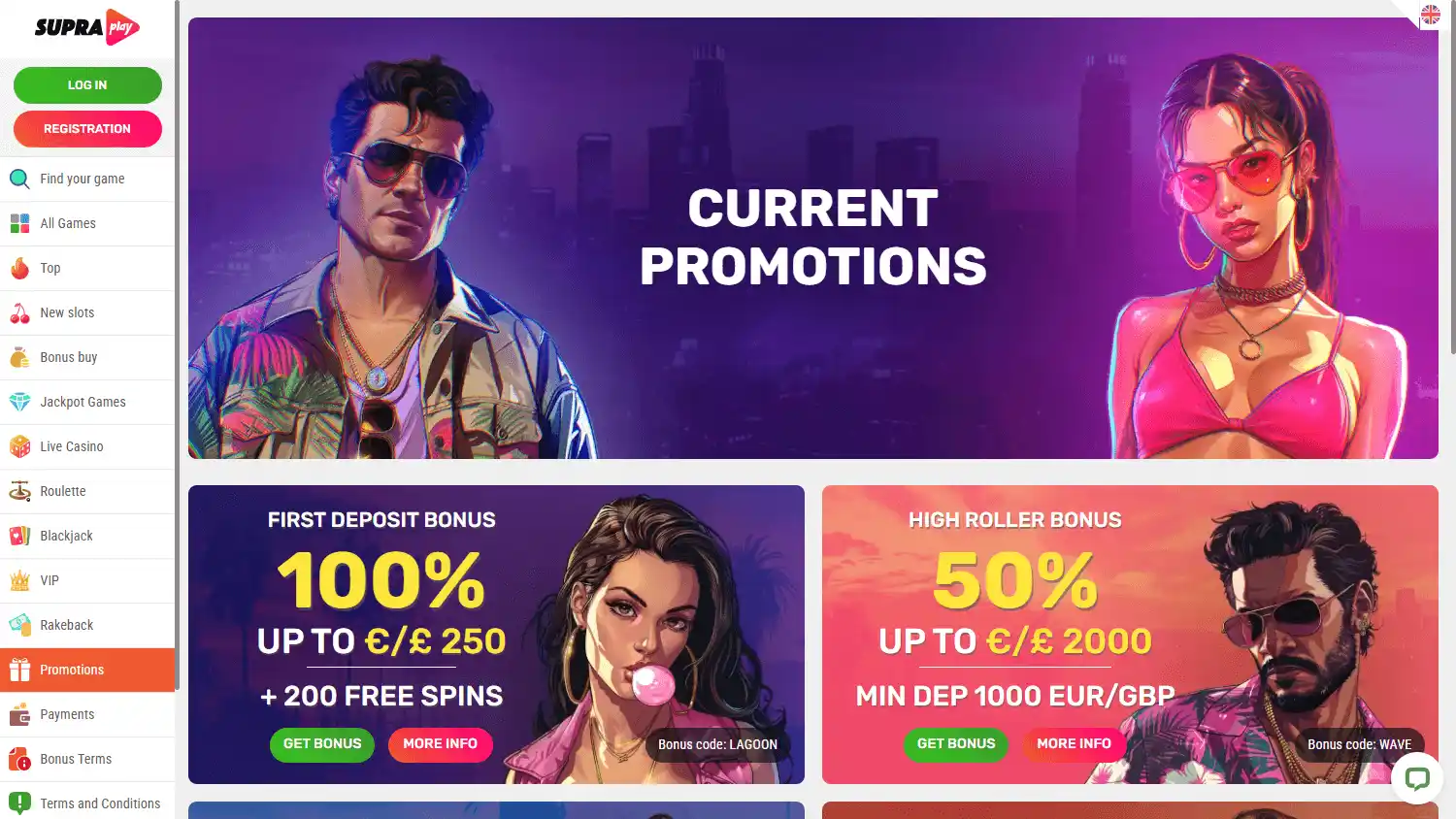 Supraplay Casino screenshot 3