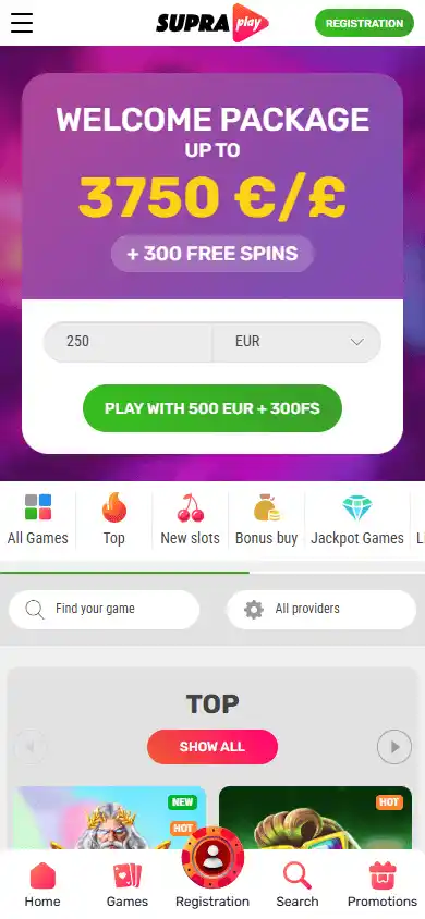 Supraplay Casino screenshot 4