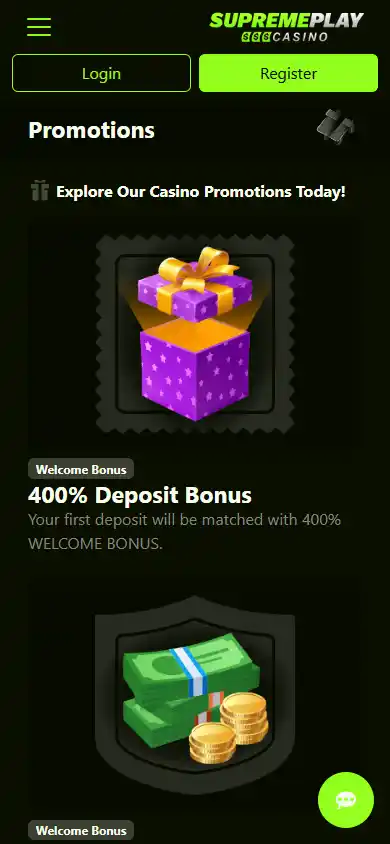SupremePlay Casino screenshot 6