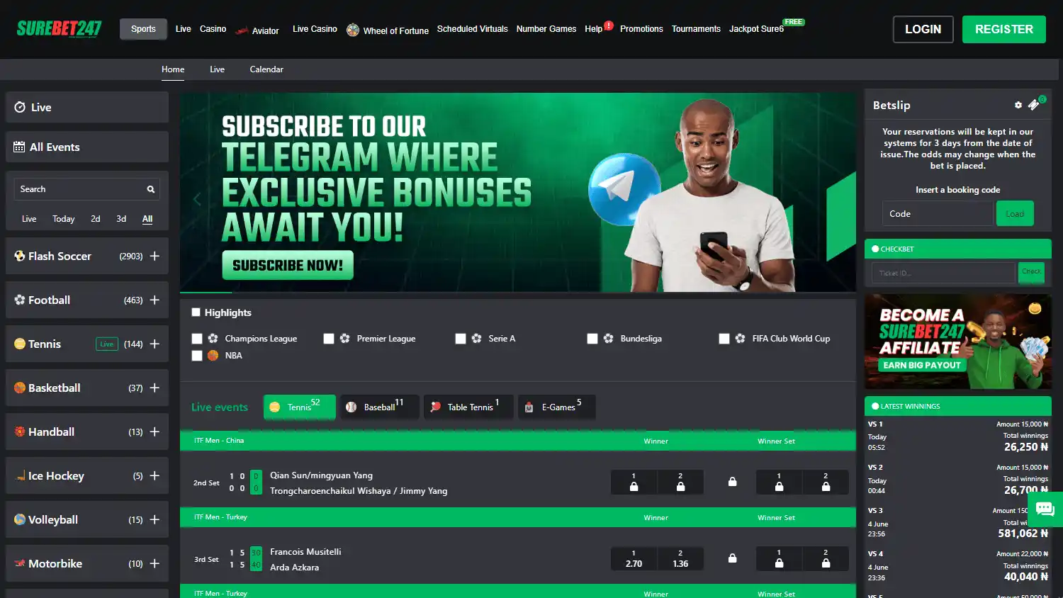 Surebet247 Casino screenshot 1