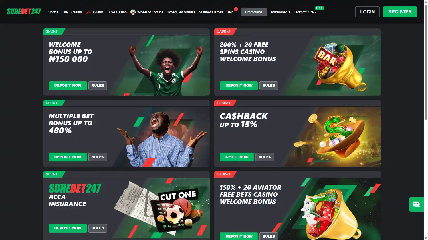 Surebet247 Casino screenshot 3
