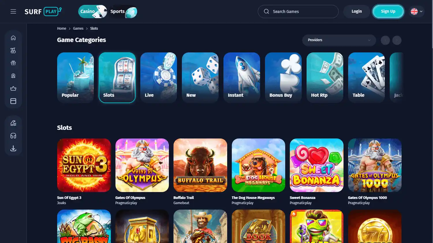 Surfplay Casino screenshot 2
