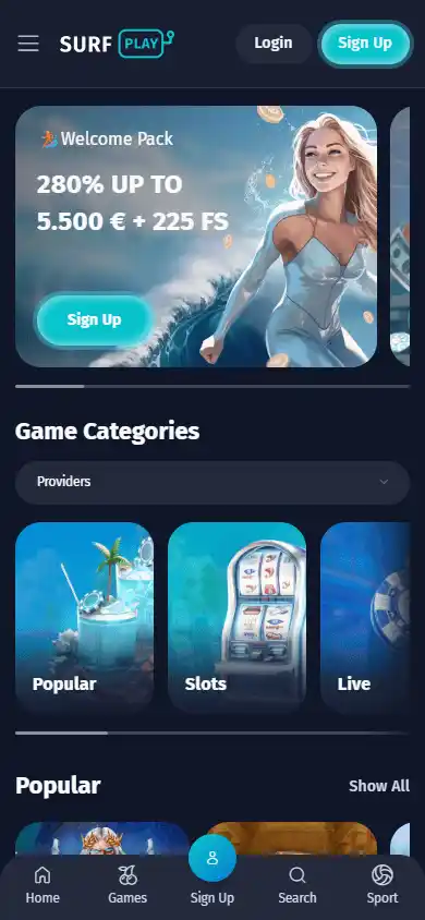 Surfplay Casino screenshot 4