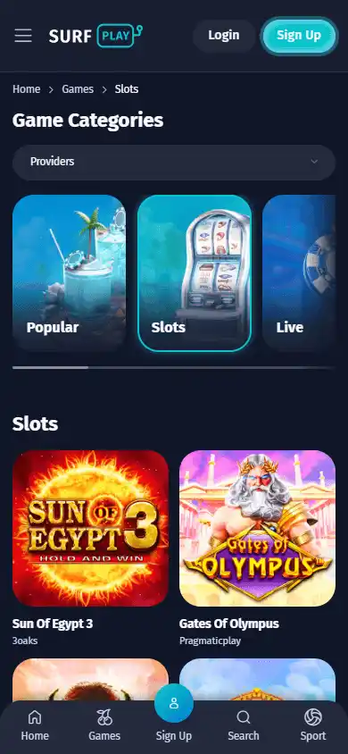 Surfplay Casino screenshot 5