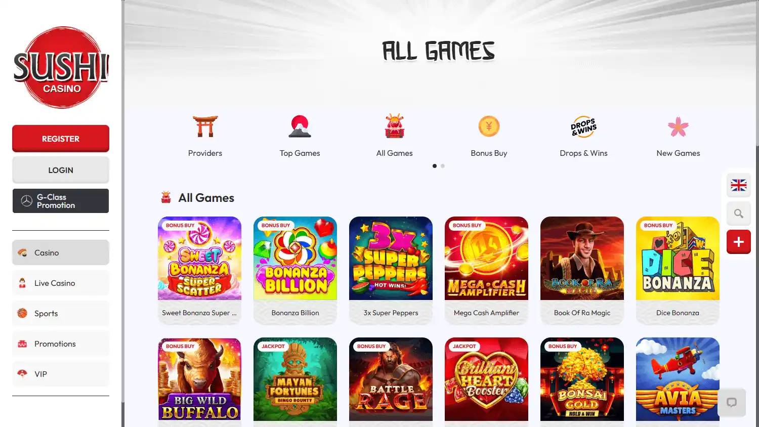 Sushi Casino screenshot 2