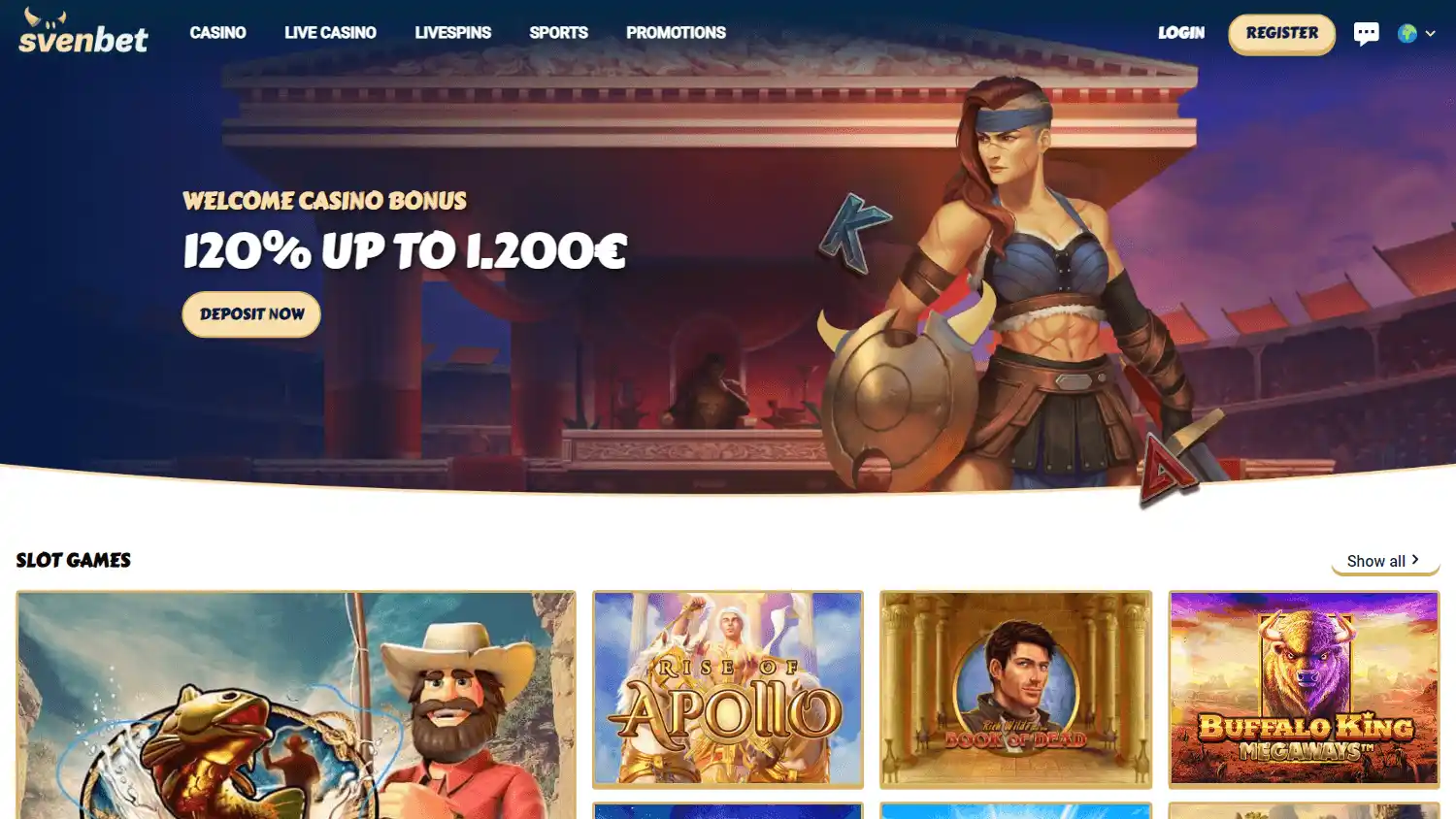 Svenbet Casino screenshot 1