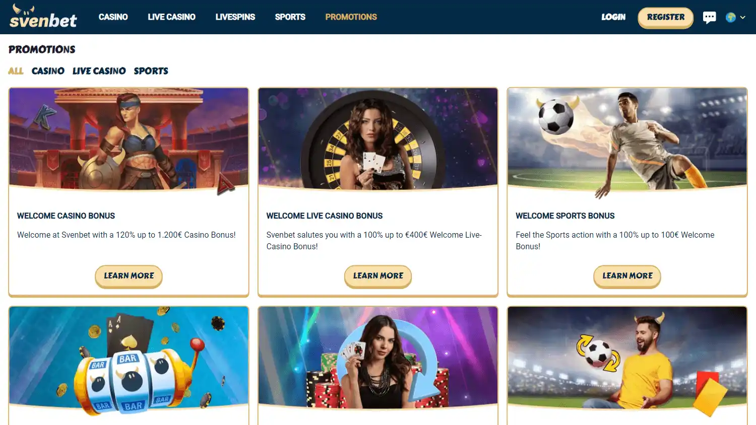 Svenbet Casino screenshot 3