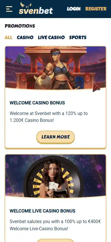 Svenbet Casino screenshot 6