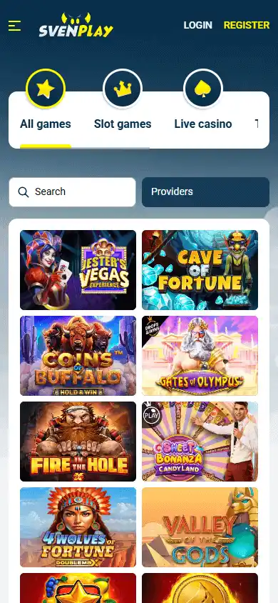 Svenplay Casino screenshot 5
