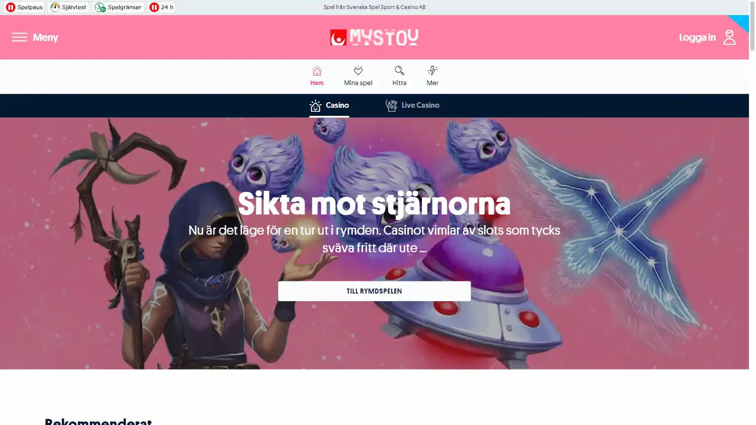 Svenska Spel Casino screenshot 1