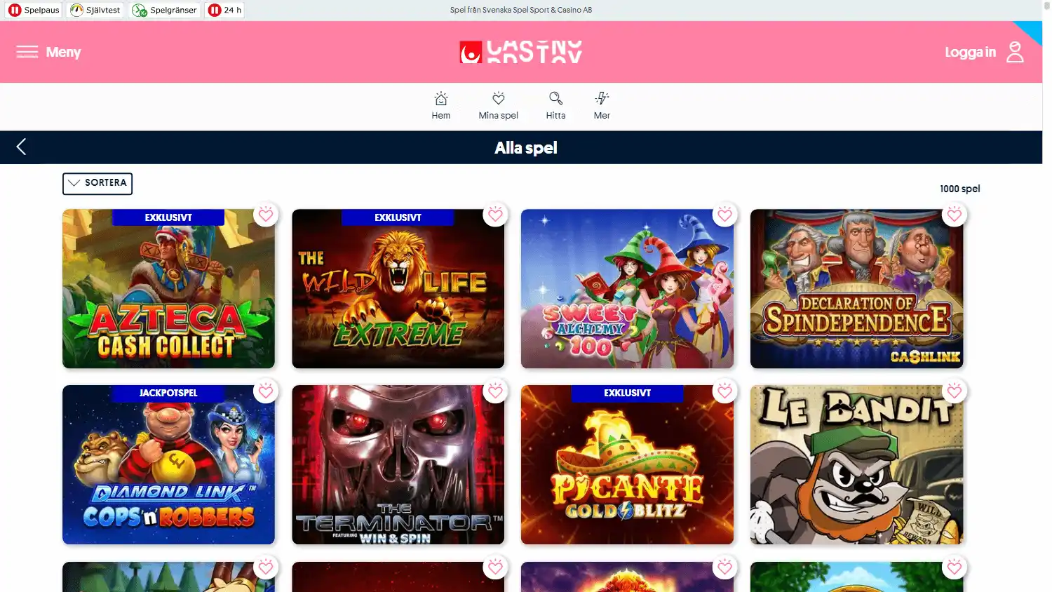 Svenska Spel Casino screenshot 2