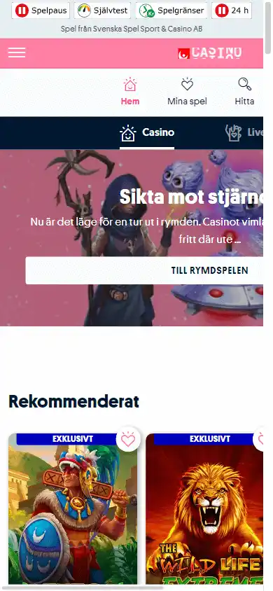 Svenska Spel Casino screenshot 5