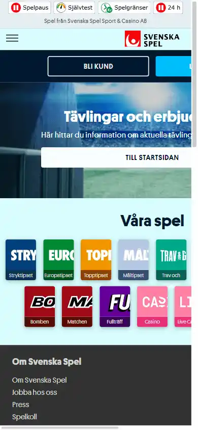 Svenska Spel Casino screenshot 7