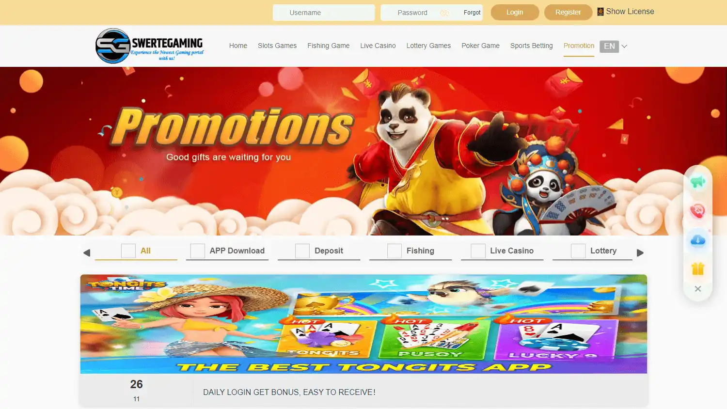 Swerte Gaming Casino screenshot 3