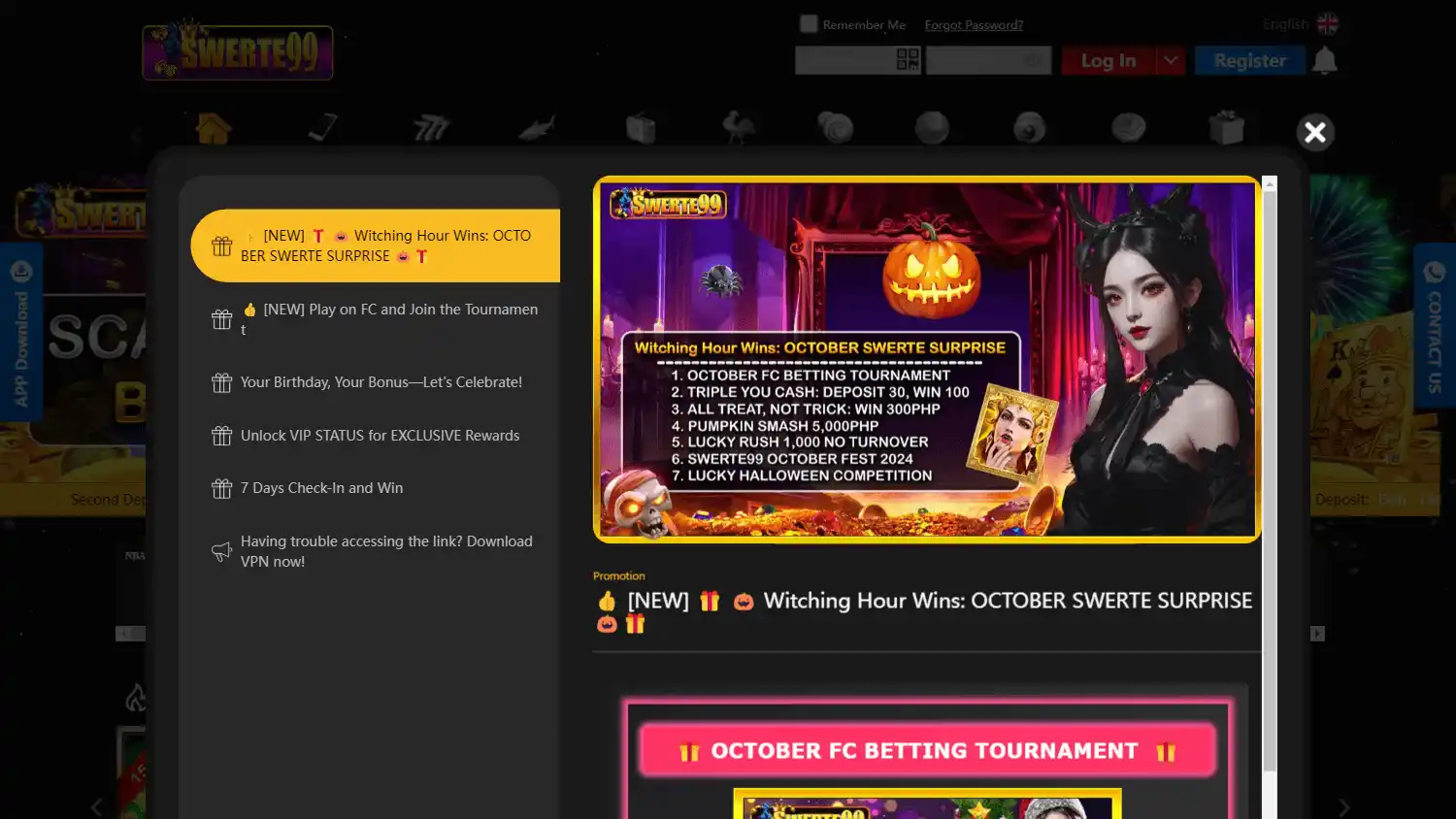 SWERTE99 Casino screenshot 1