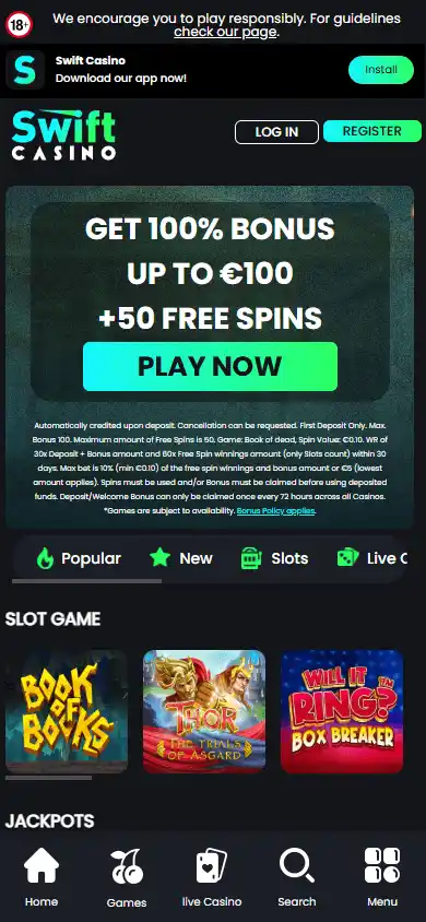 Swift Casino screenshot 4
