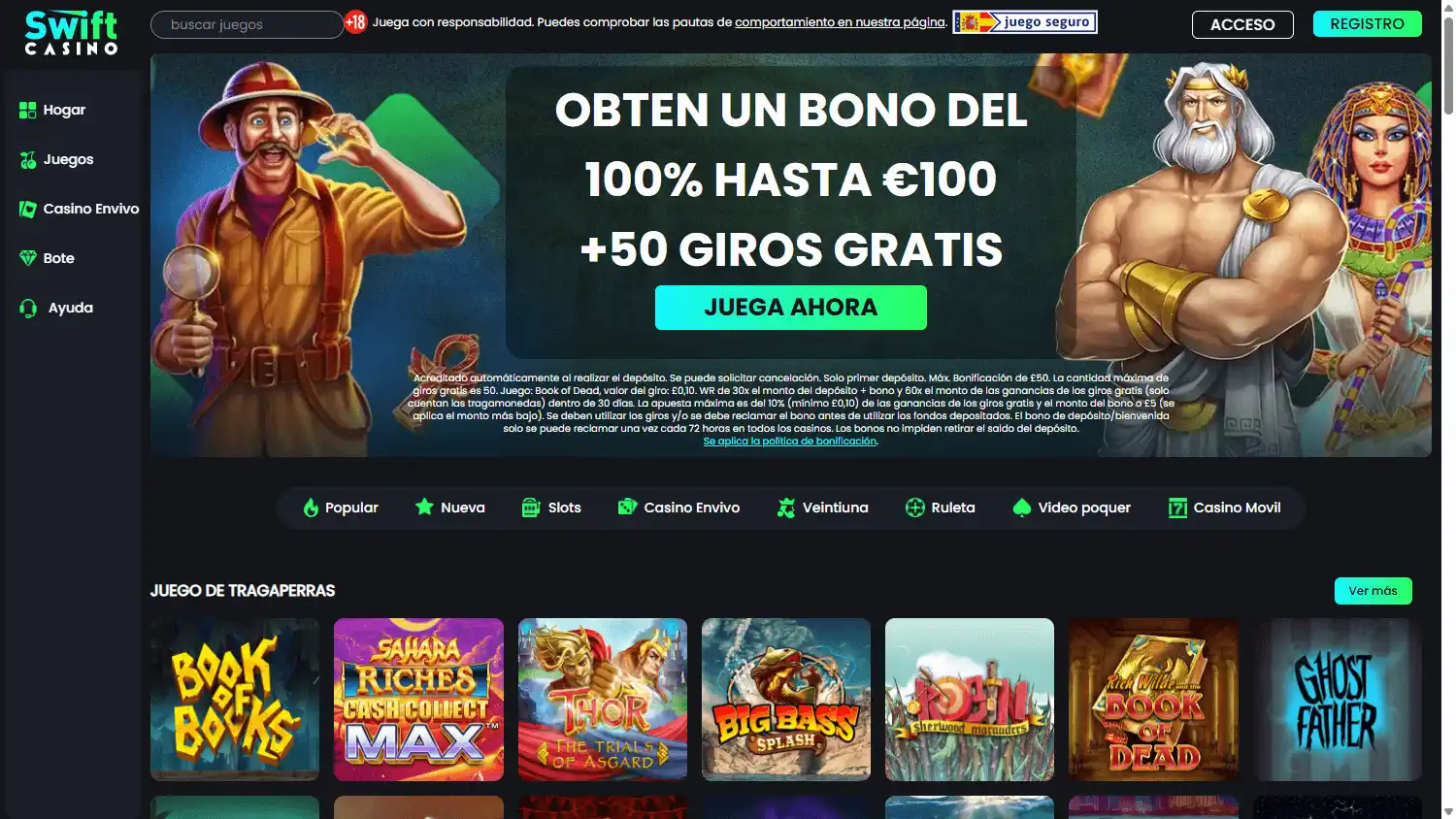 Swift Casino ES screenshot 1