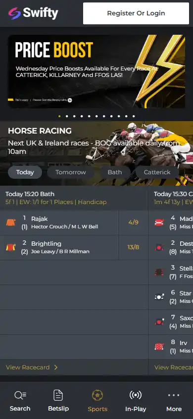 Swifty Sports Casino screenshot 4