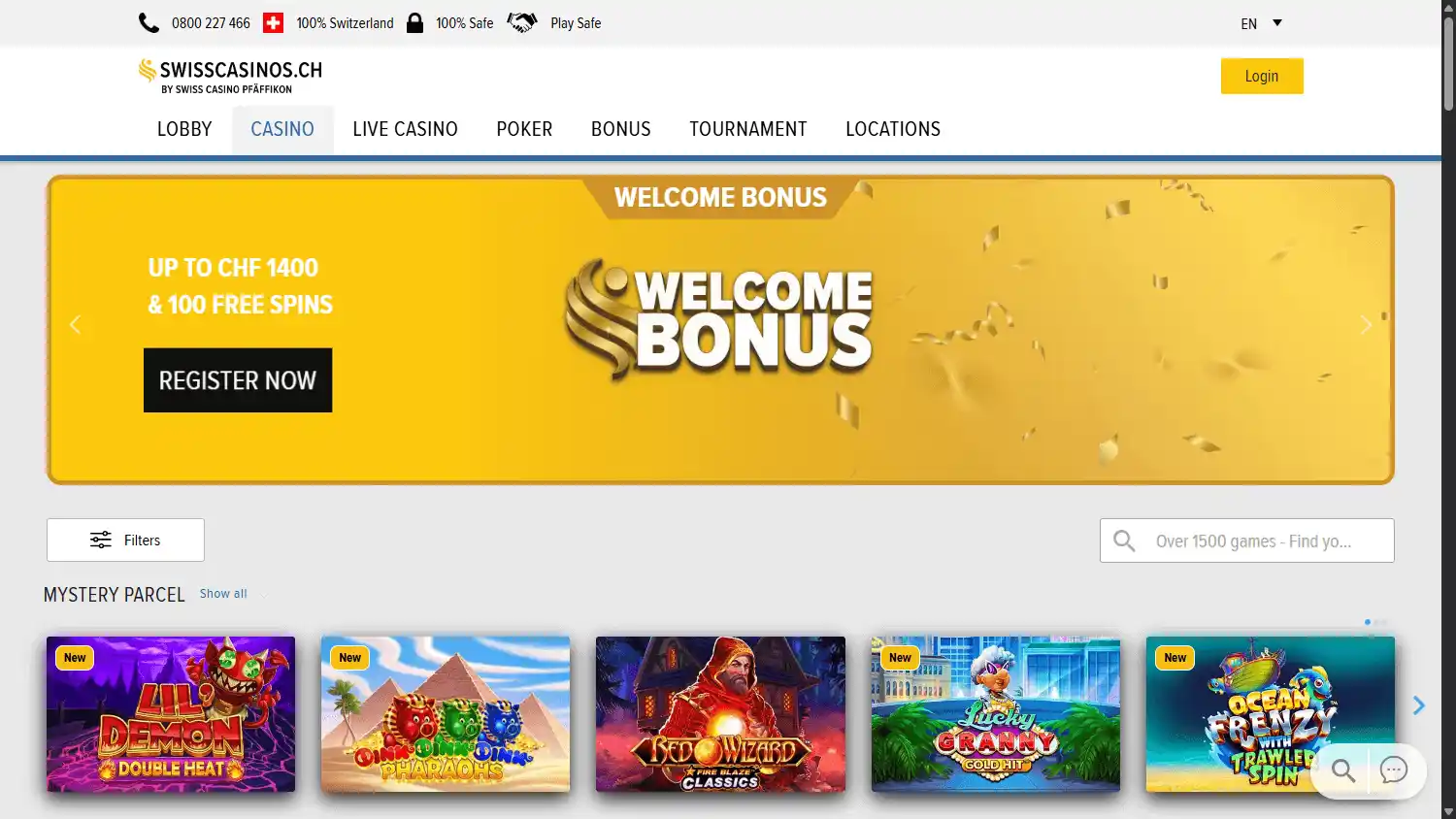 Swiss Casinos screenshot 2