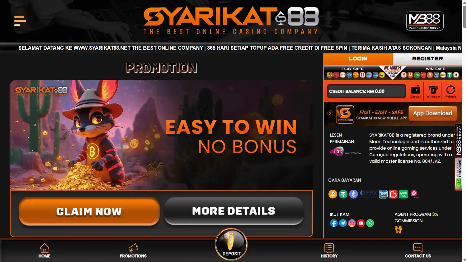 Syarikat88 Casino screenshot 2
