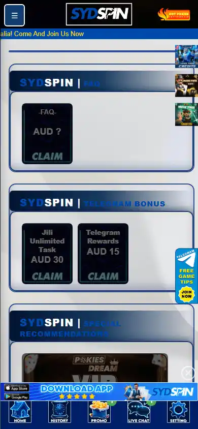 SydSpin Casino screenshot 5