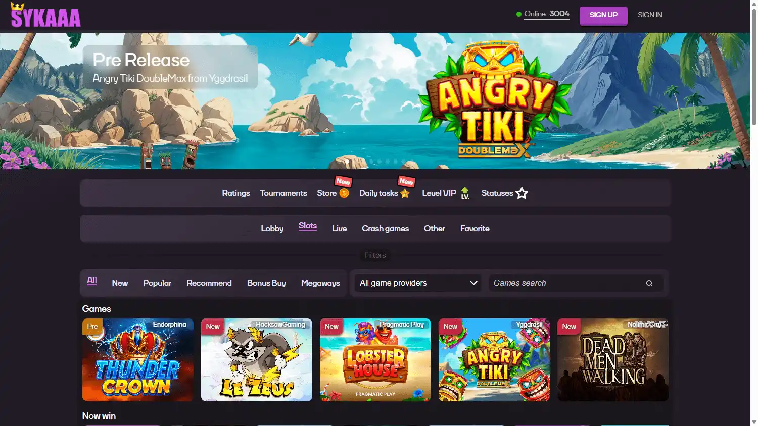 Sykaaa Casino screenshot 2