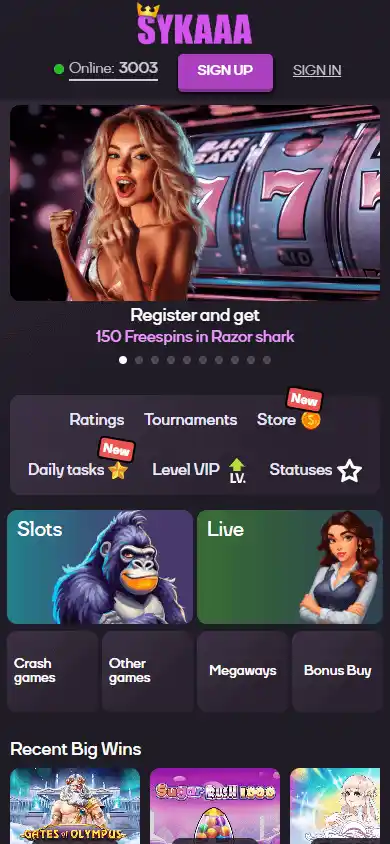 Sykaaa Casino screenshot 3