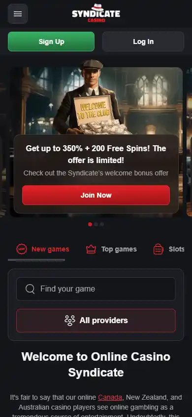Syndicate Casino screenshot 4