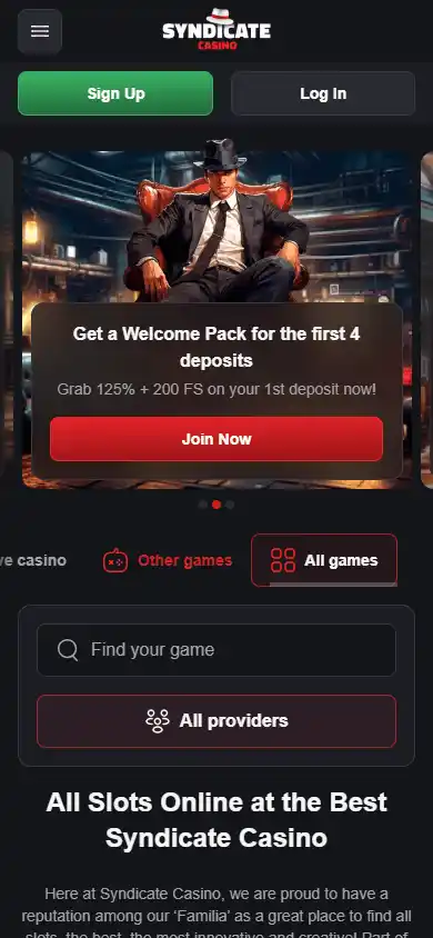 Syndicate Casino screenshot 5
